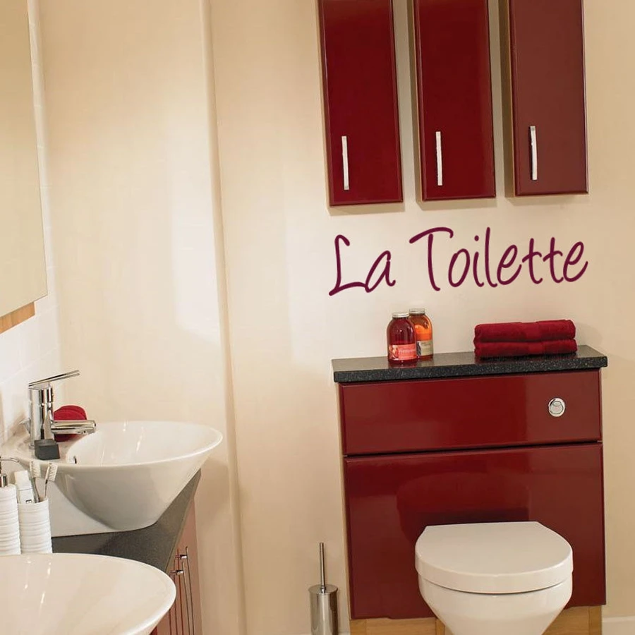 Francúzsky Domáce Dekorácie -Wc, Vchod Prihlásiť nálepky La Parfum Stenu, nálepky citát kotúča, pre francúzsko home toaletná dekor