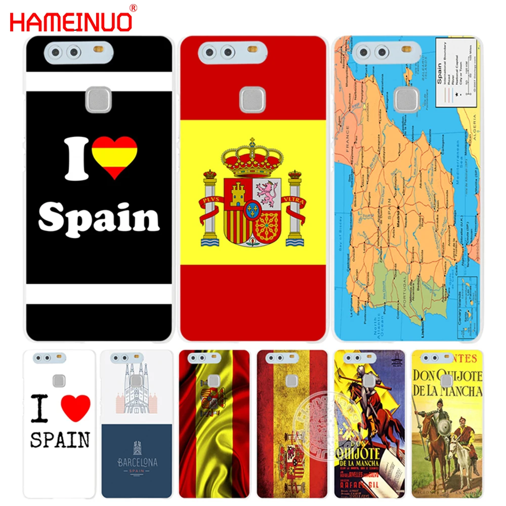HAMEINUO španielsko láska mapu vlajka DON quijote de Kryt telefónu Prípade huawei Ascend P7 P8 P9 P10 lite plus G7 G8 česť 5C 2017 mate 8