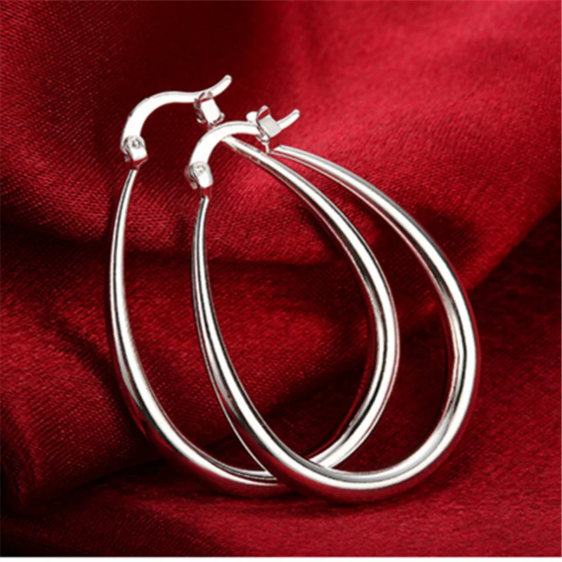 Horúce populárny štandard 925 sterling silver šperky pre ženy, tvorivé prehnané kola strieborné náušnice