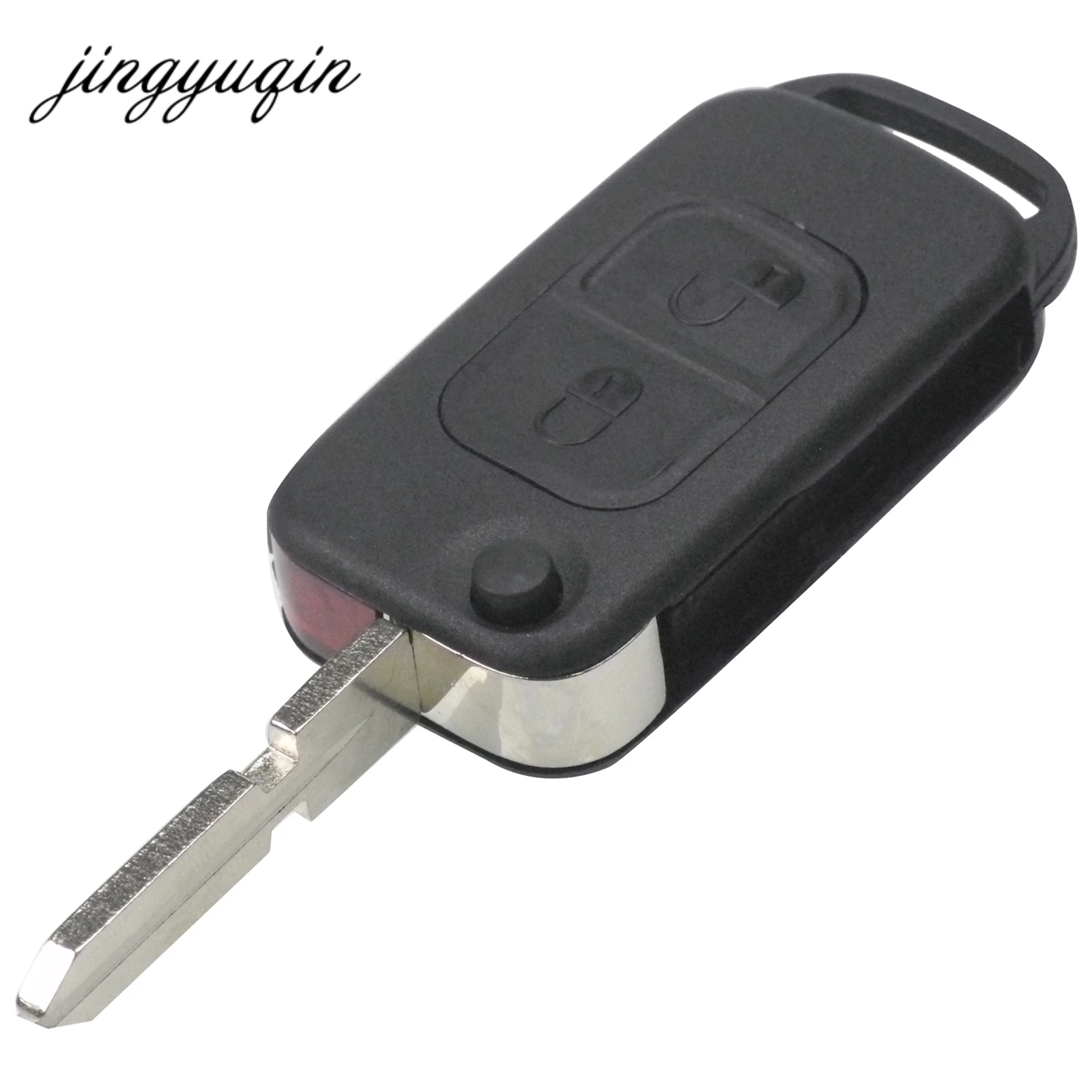 Jingyuqin 10pcs/veľa Auto Štýl pre Mercedes Benz C E S 2 Tlačidlo Flip Skladací Kľúč púzdro Vstup Vzdialenej Kľúč Náhradný Kryt