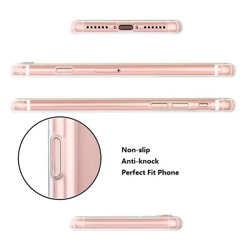 KL-BUTIKY Jednorožec Telefón púzdra pre iPhone 7 6 6 8 Plus 5 5s X 10 Prípade Roztomilý Kreslený Krytie Soft Clear TPU puzdro pre iPhone X 10
