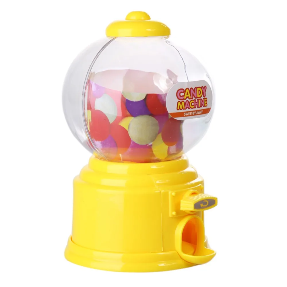 Kreatívne Roztomilý Sladkosti Mini Candy Stroj Bublina Žuvačku Dávkovač Mince Banka Deti Hračky Skladu Cena Veselé Narodeniny Darček