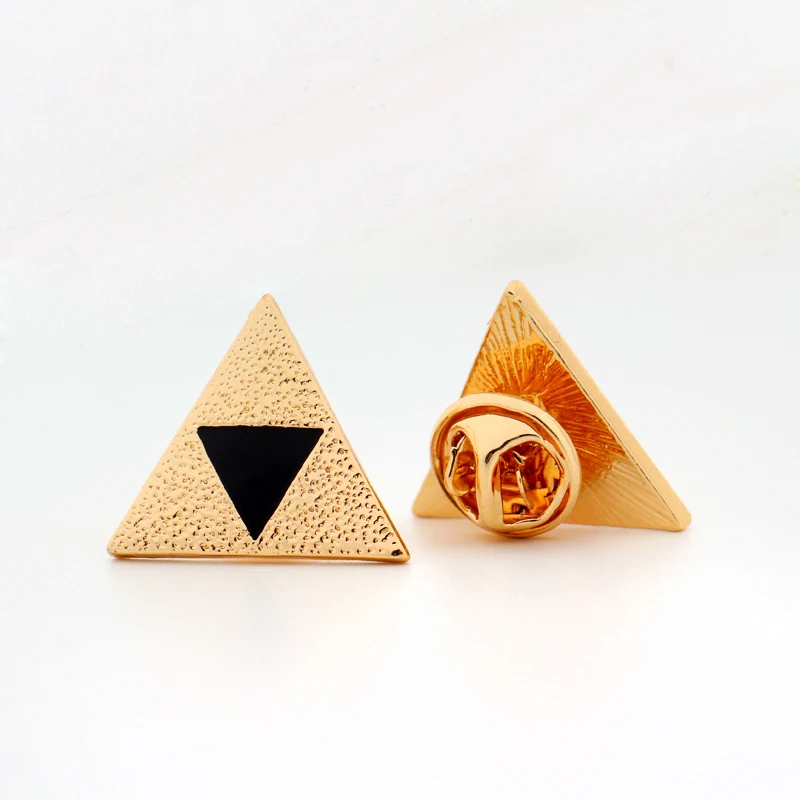 Legend of Zelda Triforce Kolíky Triforce Symbol Trojuholníka Čierny Smalt Hra Cosplay Šperky Halloween Darček