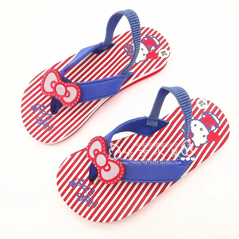 Letné dievčatá flip flops topánky chlapec sandále, topánky, tenisky plážové sandále