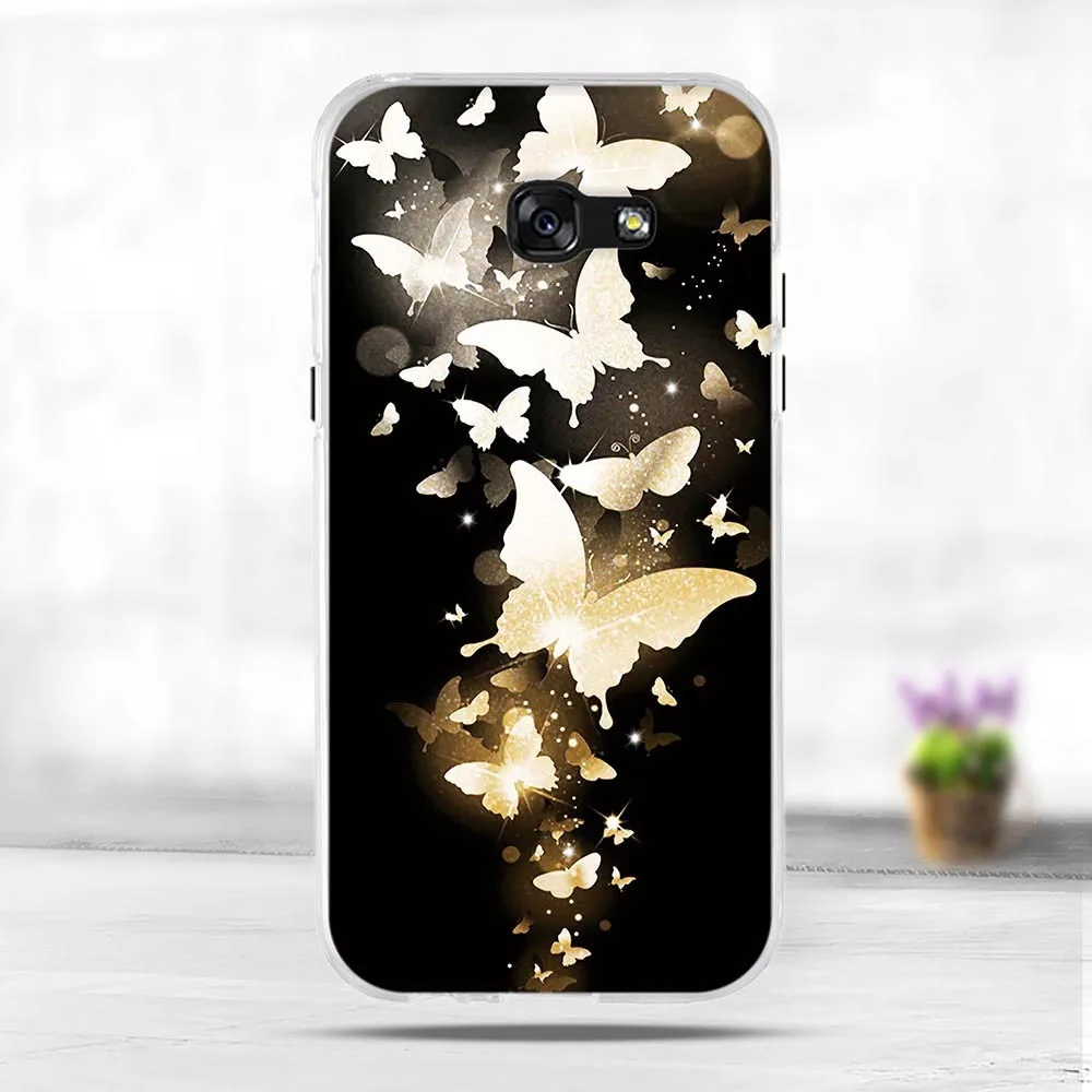 Luxusný 3D Mäkké Silikónové TPU Shell Pre Samsung Galaxy A5 2017 A520F Prípade 3D Roztomilý Zvierat Zadný Kryt Maľovanie Telefón Prípadoch