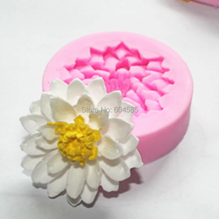Mini 3D série * lotus fondant formy * Gum pasta plesní, * ručne vyrábané mydlo formy * čokoláda formy FM137