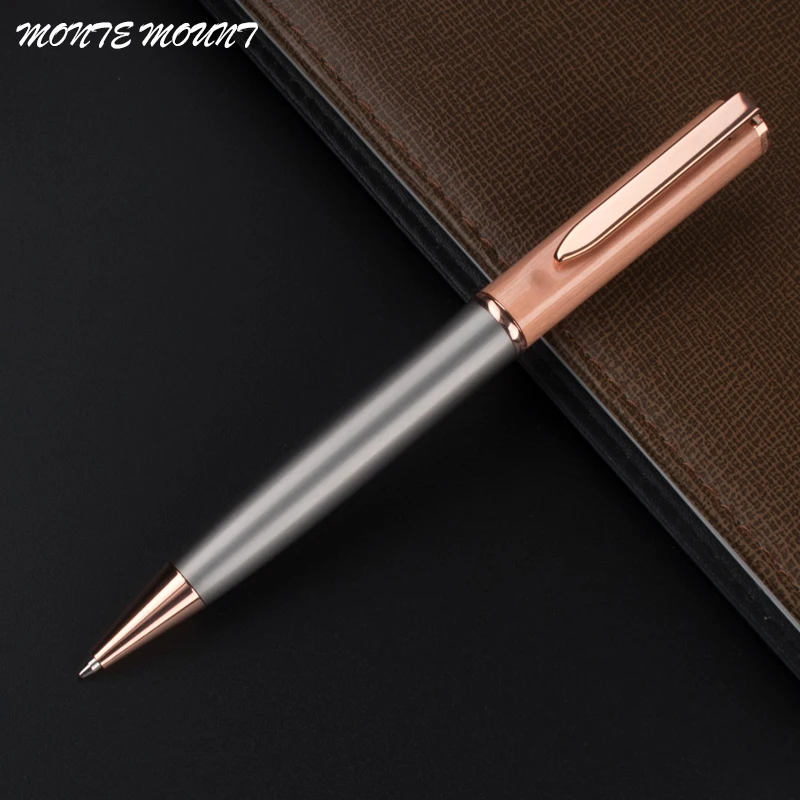 MONTE NAMONTUJTE nový štýl Black Rose Gold Klip textúra guľôčkové pero písacie potreby školy kancelárske potreby luxusné Písanie perom