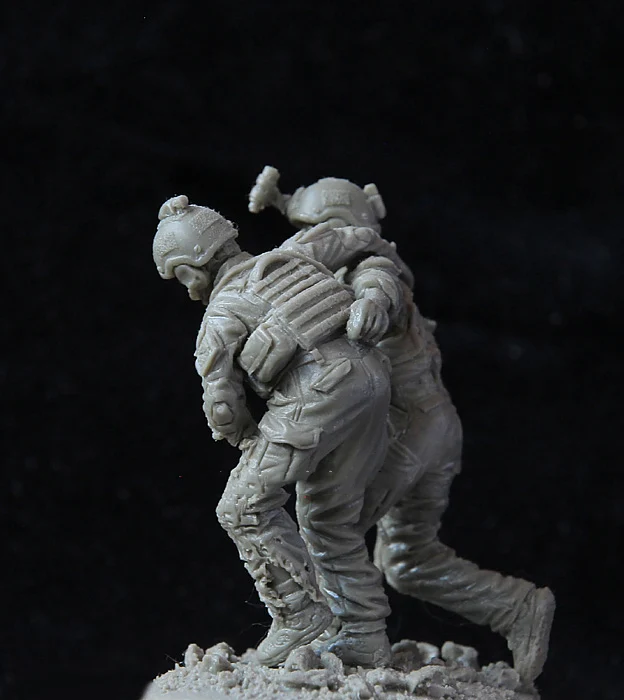 Montáž Nevyfarbené v Mierke 1/35 US NAVY SEAL vojakov obrázok Historické druhej svetovej VOJNY Živice Model Doprava Zadarmo