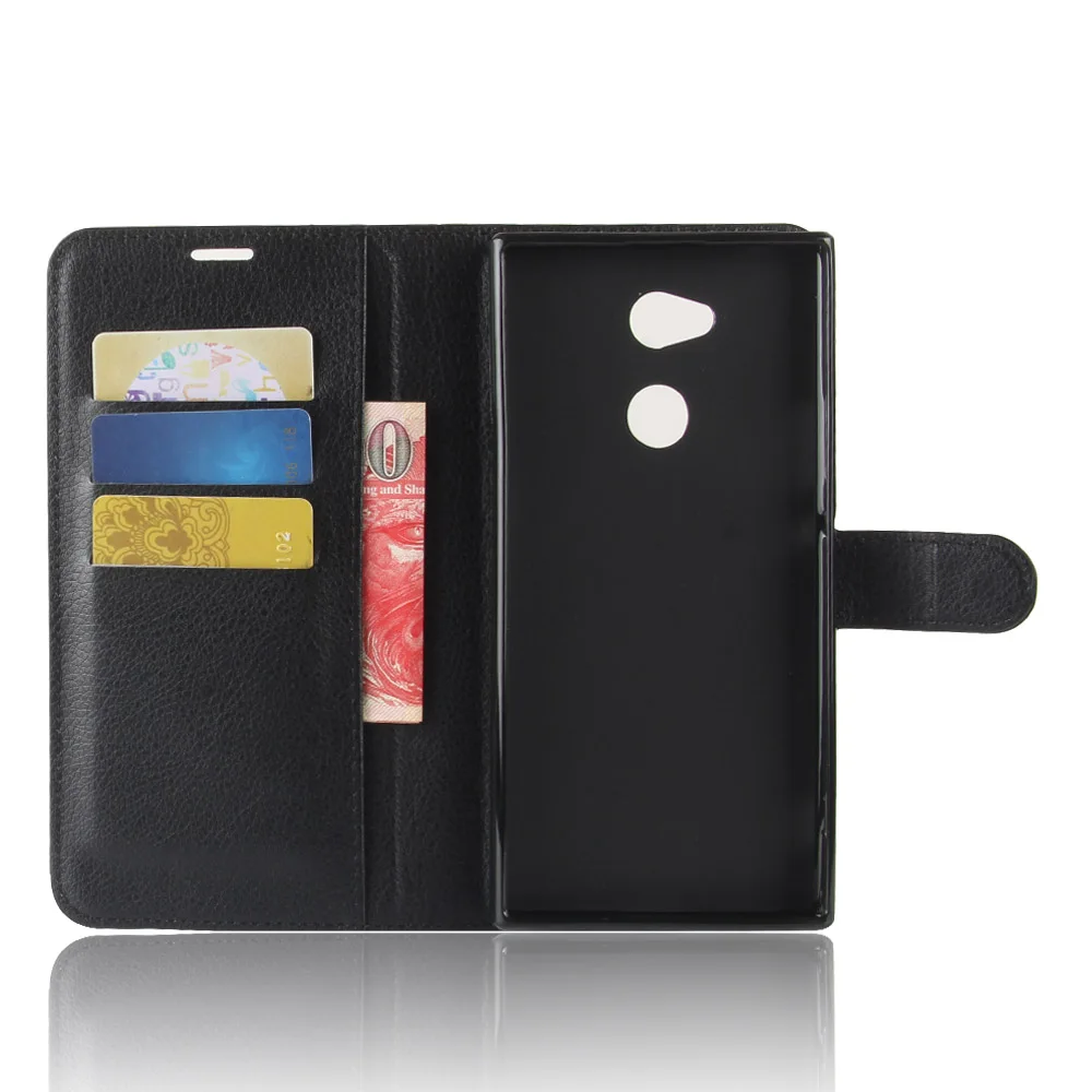 Móda Wallet PU Kožené puzdro Pre Sony Xpria XA2 Ultra Flip Ochranné Telefón Späť Shell S Držiteľov Karty