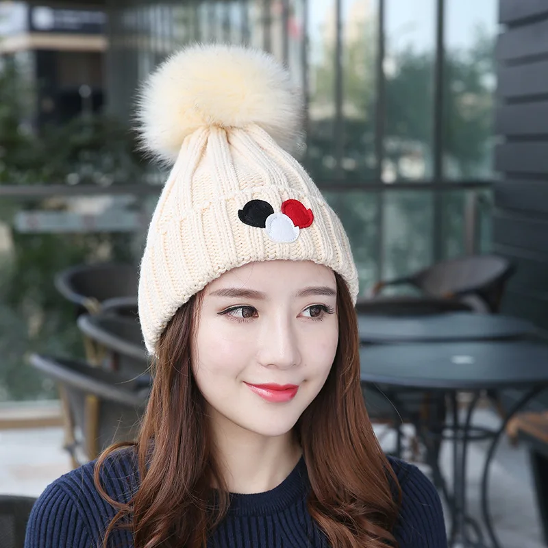 Nové Jesenné Zimné klobúk Pre Ženy, Dievča Pletené Čiapky Spp s Loptou, Spp Pom Poms Žena Zrastov Čiapočku Žena Spp