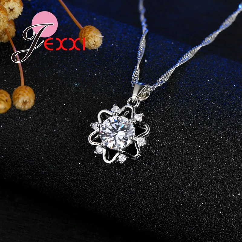 PATICO Svitu Crystal Náhrdelník Nezávislá Náušnice Pre Ženy Silver Výročie Šperky Set Módny Dizajn Collares
