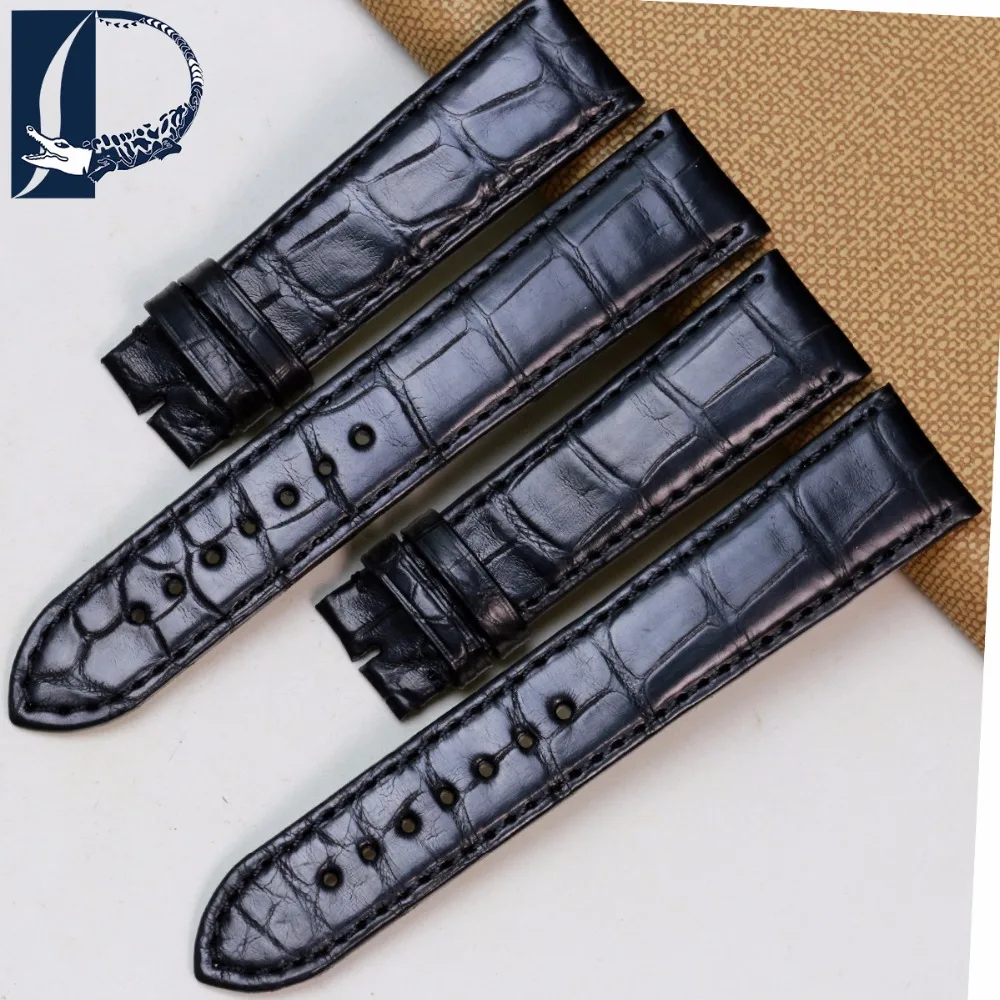 Pesno Vhodné pre CORUM Alligator Kožené Bambusu Textúra Sledovať Príslušenstvo Muži Hodinky Remienok Čiernej 20 mm Kožené Hodinky Band