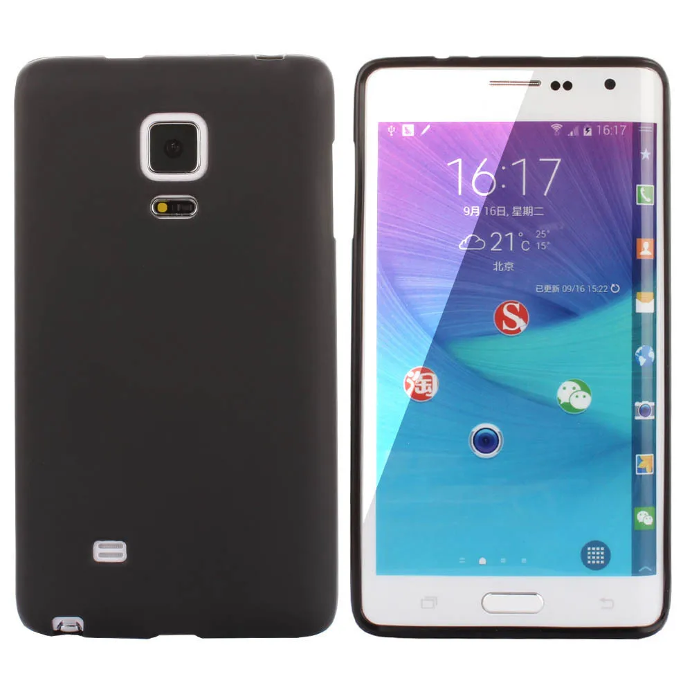 Pre Samsung Galaxy Note Okraji N9150 Nové Vysoko Kvalitné Čierna TPU Matný Gél Pleť puzdro