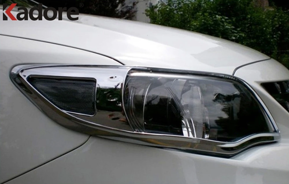 Pre Toyota Corolla 2011-2013 Predné Svetlomety Lampa Kryt ABS Chrome Svetlometu Obočia, očných Viečok Chránič Auto Styling Nálepky