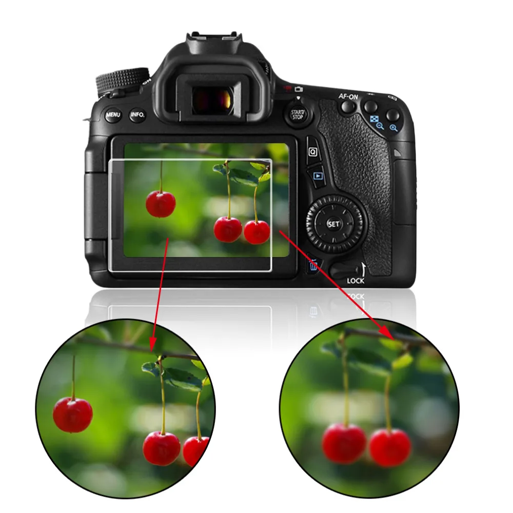 Premium Tvrdeného Skla Screen Protector pre Canon EOS 750D 760D Špeciálnej Obrazovke Fotoaparátu DSLR LCD Chránič Film EOS 750D 760D