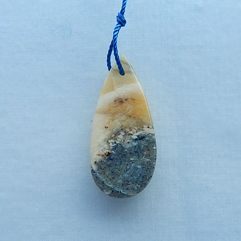 Prírodné Tichom Jaspis Semi-drahé kamene, Šperky, doplnky Prívesok Perličiek,30x13x4mm,1.8 g