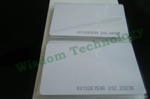 RFID EM4100 PVC Karty 125Khz Blízkosti RFID Karty, 0.8 mm Tenký Veľkosti Kreditnej Karty 10pcs/Veľa Doprava Zadarmo
