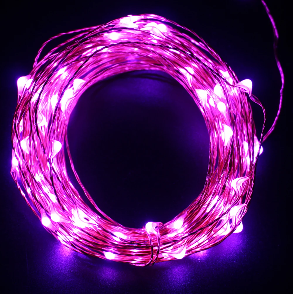 RGB Sen Blikajúce Osvetlenie Farbu Batérie Prevádzkované 3M 30 Led Víla LED Drôt String Svetlá na Vianočné Sviatky Party Dekorácie
