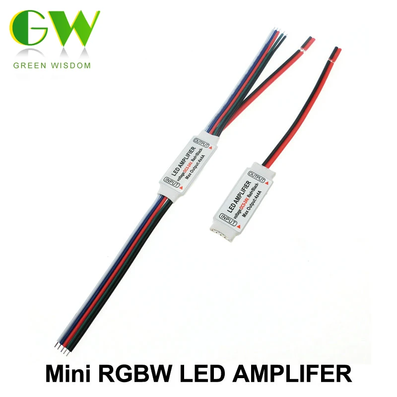 RGBW LED Amplifer DC5-24V 4A * 4 Kanál LED Zosilňovač pre RGBW LED Pásy Napájanie Repeater Konzoly Radič.