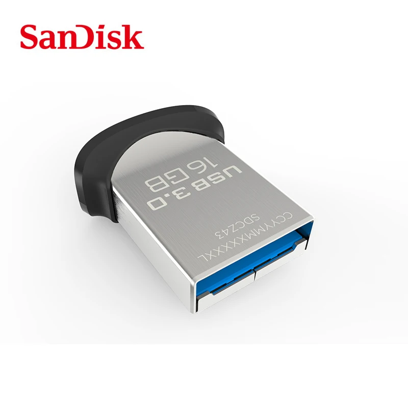 SanDisk USB3.0 Pero Jednotky ULTRA FIT CZ43 až 130m/s USB Flash Drive 64 GB kl ' úč 32 GB, 16 GB 8 GB Podpora úradné overenie