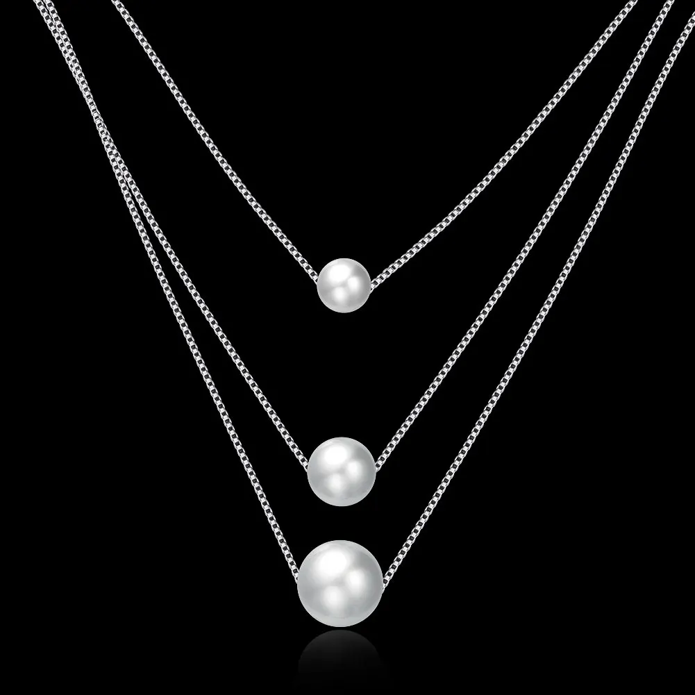 Skutočné Pevné 925 Sterling Silver Náhrdelník Módne Šperky Collares Chokers Náhrdelníky Pre Ženy Hrušky Prívesky & Náhrdelníky GTN103