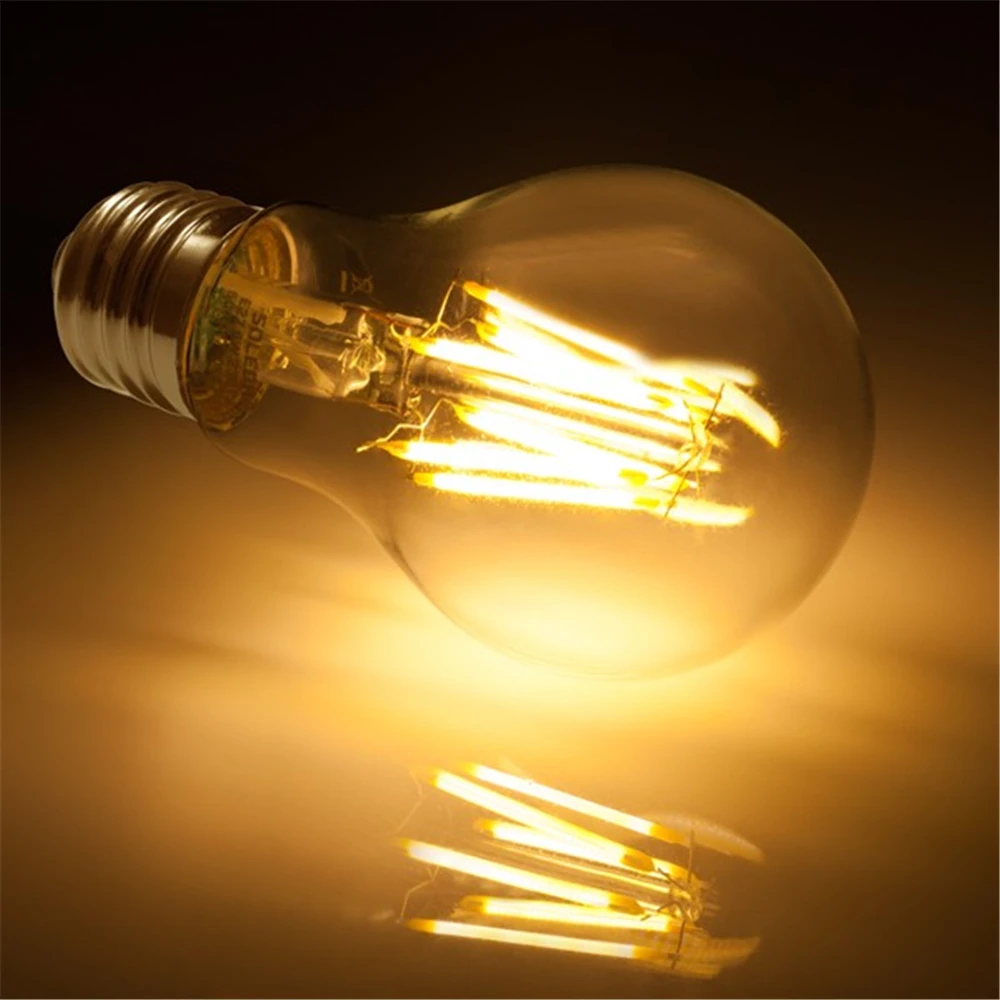 Stmievateľné Lampa 2W 4 W 8W LED Žiarovka E27 E14 Žiarovky, Ľahké Lano na Čítanie Edison Sviečkové Žiarovky Retro Volfrámu Luster Osvetlenie