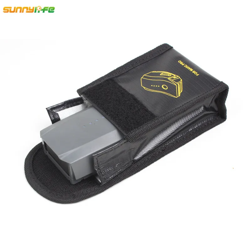 Sunnylife 3ks DJI Mavic PRO Lipo Batérie v nevýbušnom Bezpečné Taška Mavic Pro Batéria Ohňovzdorné Prípade Vlákniny Úložný Box Chránič