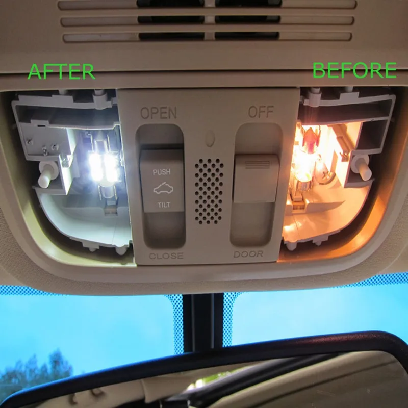 Tcart 6 X ErrorFree Auto LED Svetlé Vozidla Interiéru Mapu Dome Dvere, Svetlá Auta Balík pre nissan almera n16 príslušenstvo rokov 2000-2006