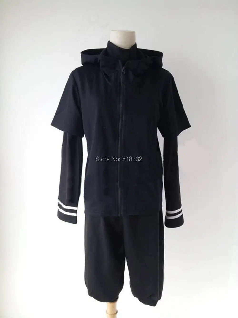 Tokio Vlkolak Kaneki Ken Čierny Plášť S Kapucňou, Šortky Jednotné Sportwear Anime Cosplay Kostýmy