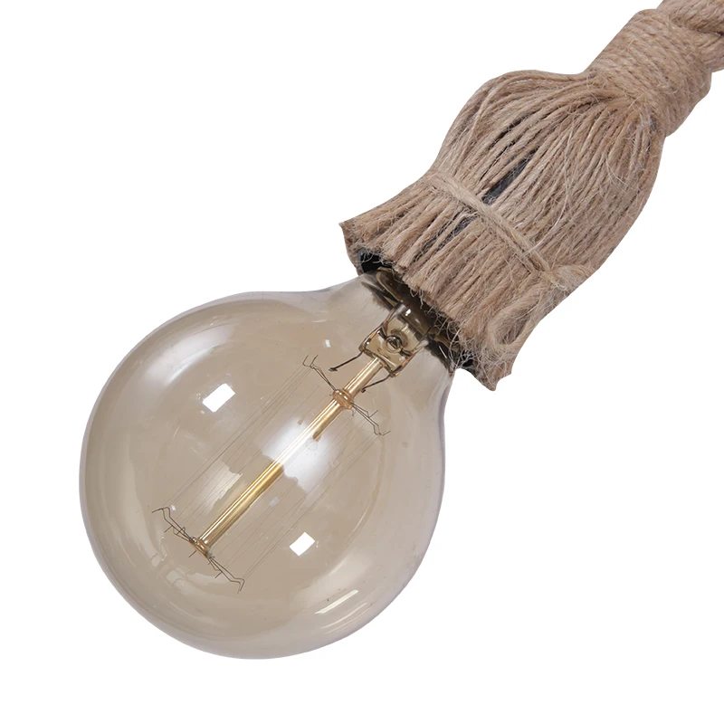 Vintage Konopné Lano Starožitný Luster Klasické Nastaviteľné DIY Spider Lampy, Stropné Svetlo Retro Edison Žiarovka Pedant Lampa pre domáce