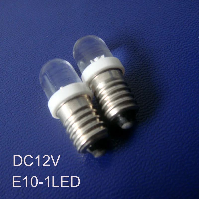 Vysoká kvalita 12V E10 led indikátor lightt,E10 led žiarovka žiarovka svetla,E10 led Výstražné svetlo led Pilotnej Lampy doprava zadarmo 50pcs/veľa