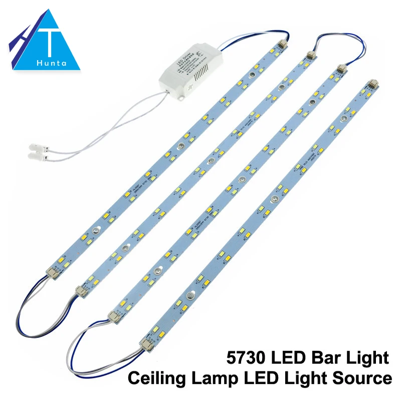 Vysoký Jas 5730 LED Panel Svetlo 18W /24W LED Trubice Stropné Lampy, Svetlá s Ovládačom 1set
