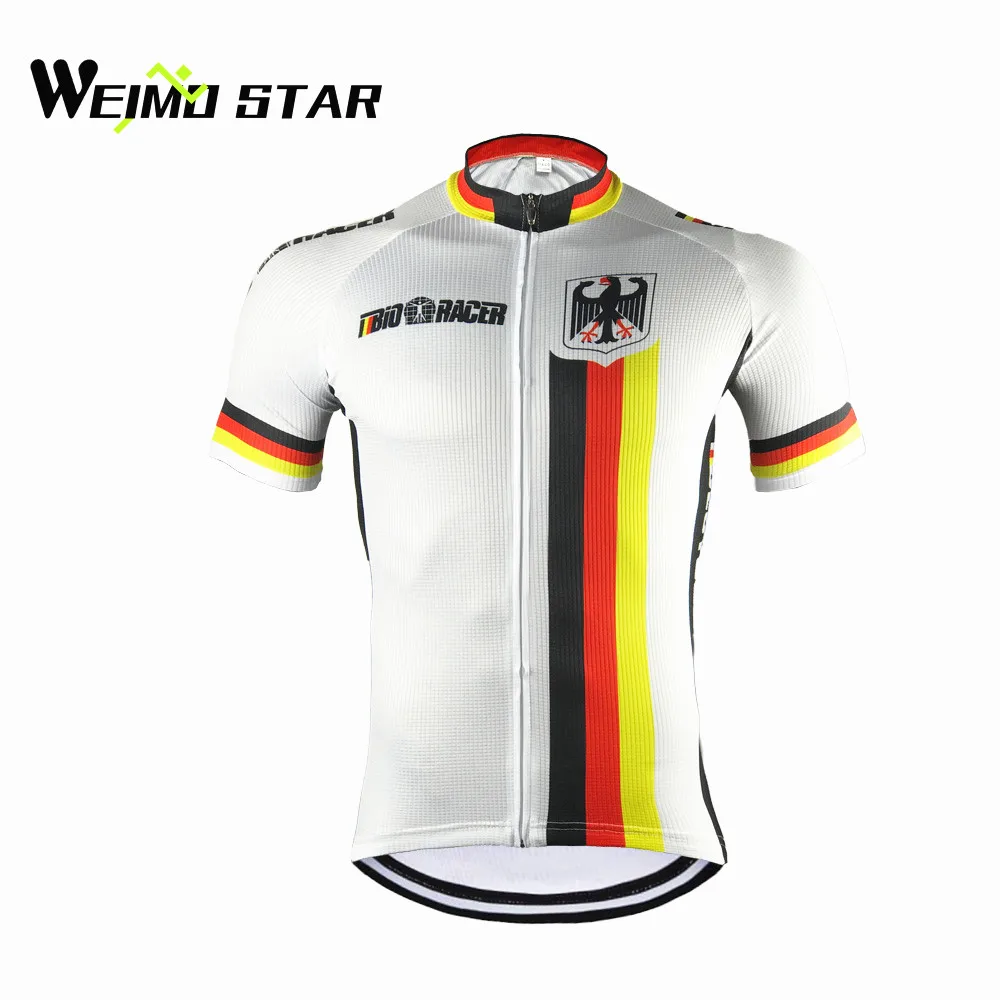 Weimostar Nemecko, Cyklistika Dres Mužov cyklistické oblečenie požičovňa top Mužov Ropa Ciclismo maillot MTB jersey tričko s krátkym rukávom Letné