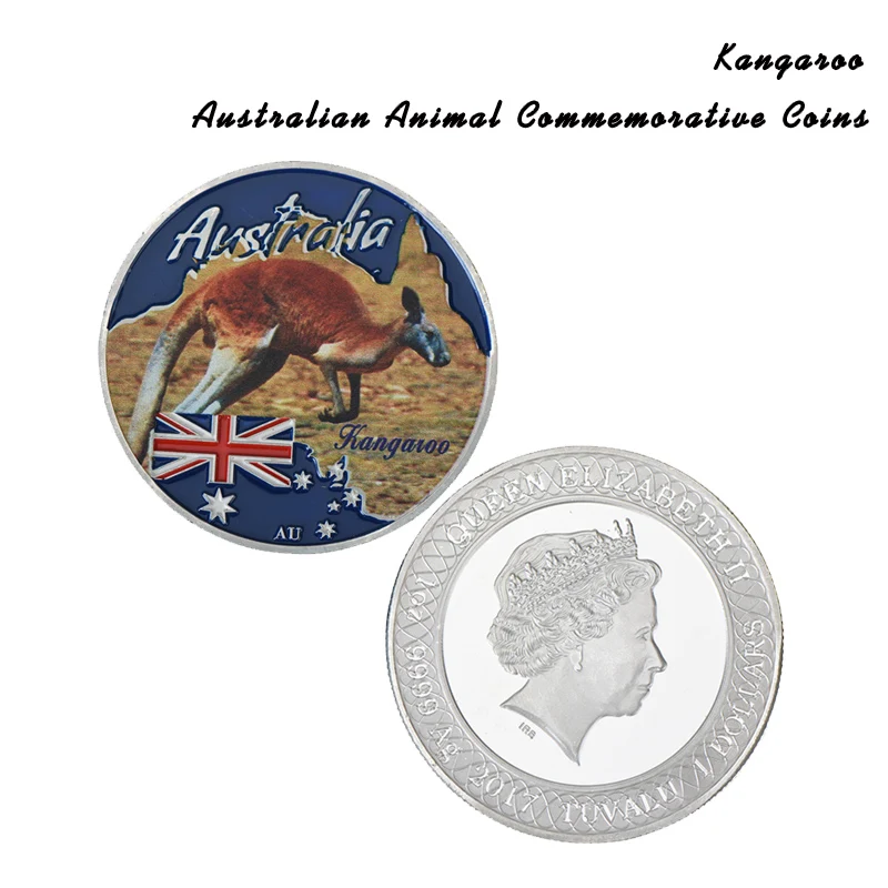 WR Austrálsky Striebornú Mincu 999.9 Strieborné Pozlátené Klokan Pamätné Mince obchod so Ohrozených Roztomilý Zvierat Umenie Ornament