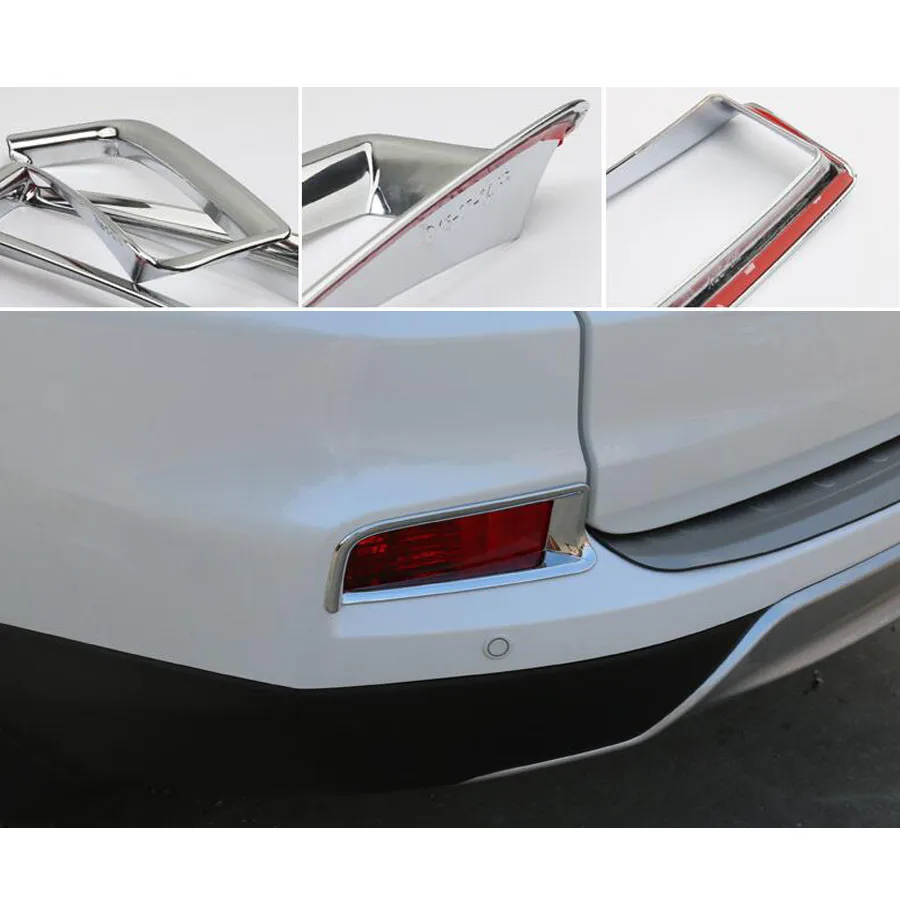 YAQUICKA 2ks/set Chrome ABS Auto Zadné Ostrohové Hmlové Svetlo Lampy Kryt Výbava Nálepky vhodné Na Honda CRV 2016 Chróm Styling