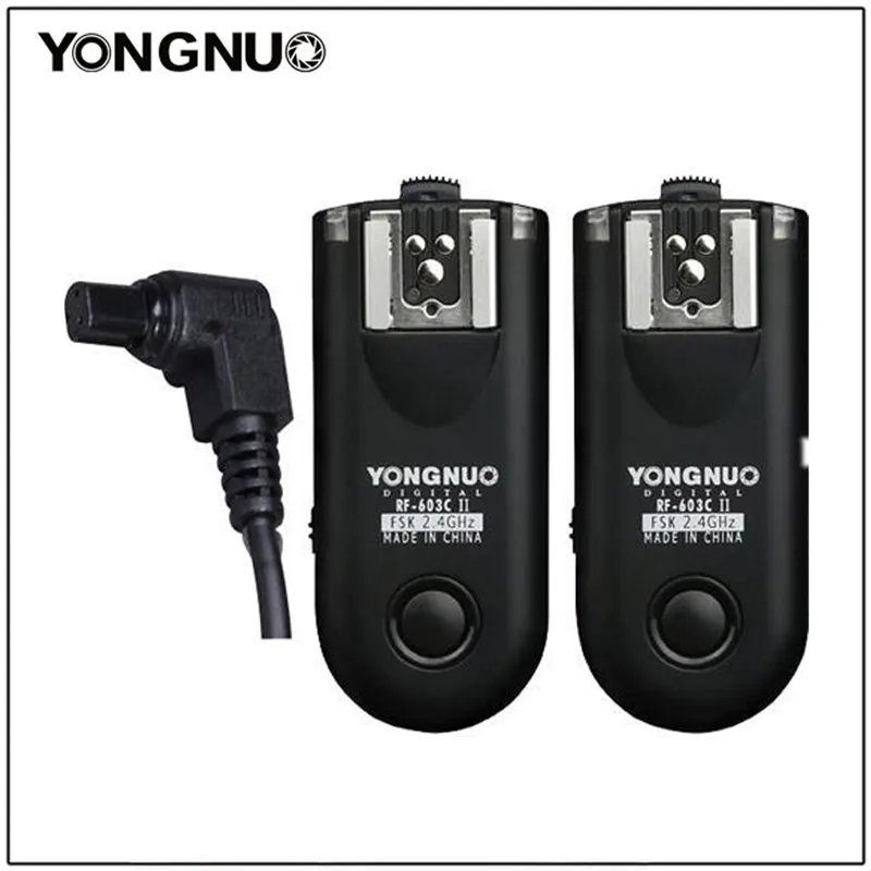 YONGNUO RF-603 II Flash Trigger Vysielač Nastaviť RF603 II Príručka Uzávierky Vydania Pre Canon Nikon Pentax DSLR Fotoaparát RF-603II