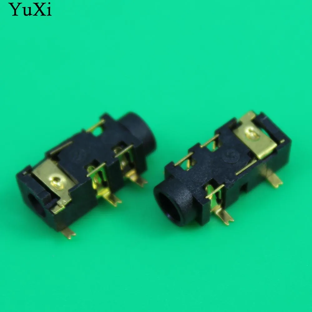 YuXi 3,5 mm Samica Audio Konektor 5 Pin SMT SMD Slúchadlá Jack Zásuvka PJ-327A