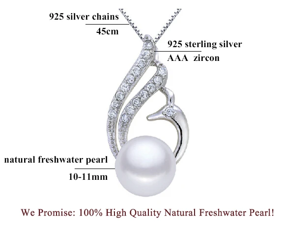ZHBORUINI 2017 Perlový Náhrdelník Prírodné Sladkovodné Perly Phoenix Šperky, Prívesky, 925 Sterling Silver Šperky Pre Ženy Darček