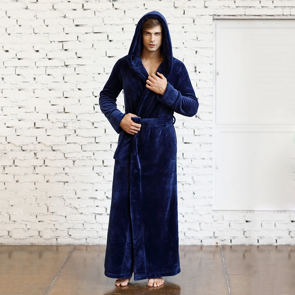 Ženy a Muži Unisex Zimné Milovníkov Dizajnu Predĺžiť Zahusťovanie Flanelové Plus Veľkosť s Kapucňou Sleepwear Župan Župan Plavky
