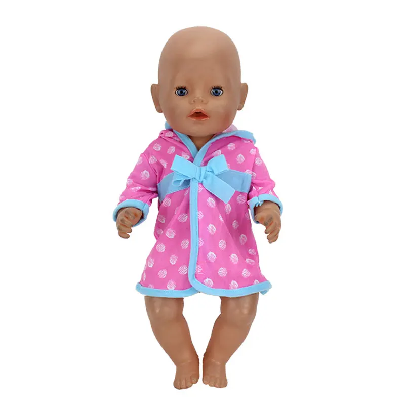 Župan je vhodný Pre 43 cm Baby Born Zapf Reborn Bábiky Detské Oblečenie