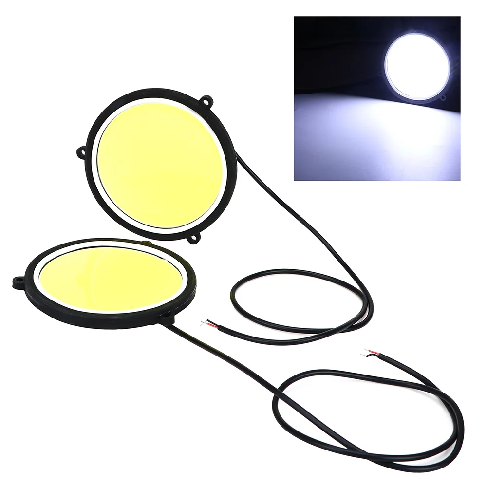 1 Dvojica Denných prevádzkových Svetlo Flexibilný Okrúhly Tvar DRL Auto Svetlá Jazdy Autom lampa COB LED Svetlá Auta Styling Univerzálny