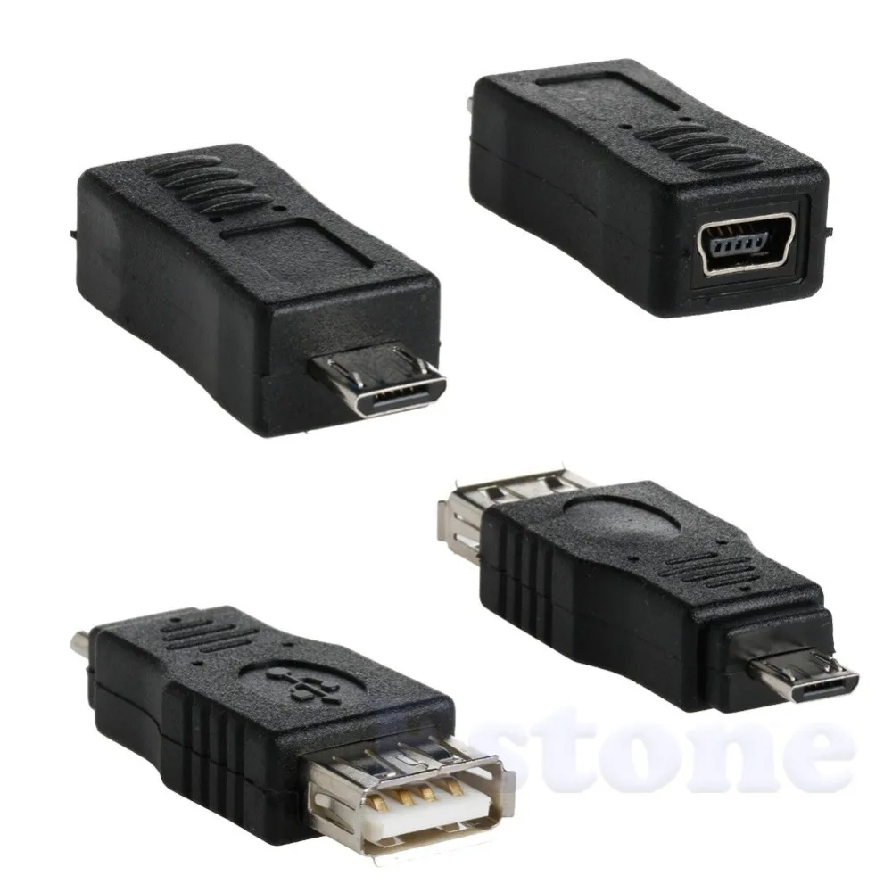 10PCS 5 pin F/M mini Meniča Converter Adaptér USB Mužov a Žien Micro USB