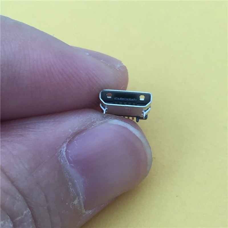 10pcs G19 Micro USB 5pin Samica Konektor Pre Mobilný Telefón, konektor Micro USB Nabíjanie Zásuvky Rovno v Ústach Vysokej Kvality Predať Za Stratu