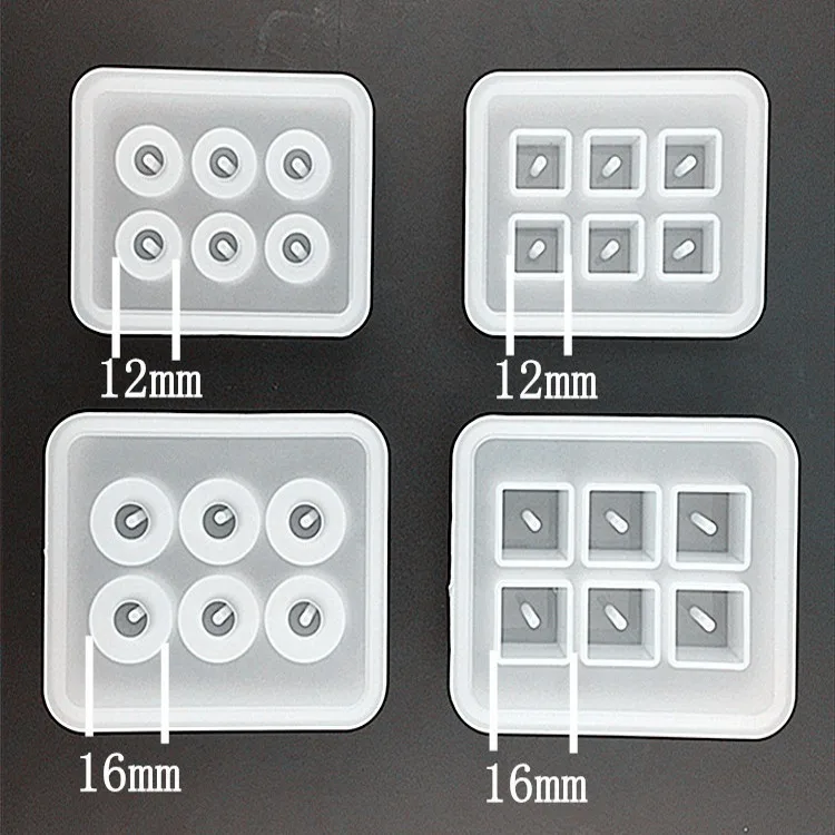 12 mm/16 mm guľa a kocka DIY silikónové šperky tvorby plesní, Epoxidové Živice ručné plesne cake decoration výrobu nástrojov