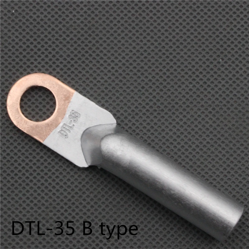 1piece DTL-35 35mm2 Očko Koncovka Konektor Medi Zvonenia pre 10.5 mm Dia Skrutka Elektrickej energie fittingsFactory štandardný typ B