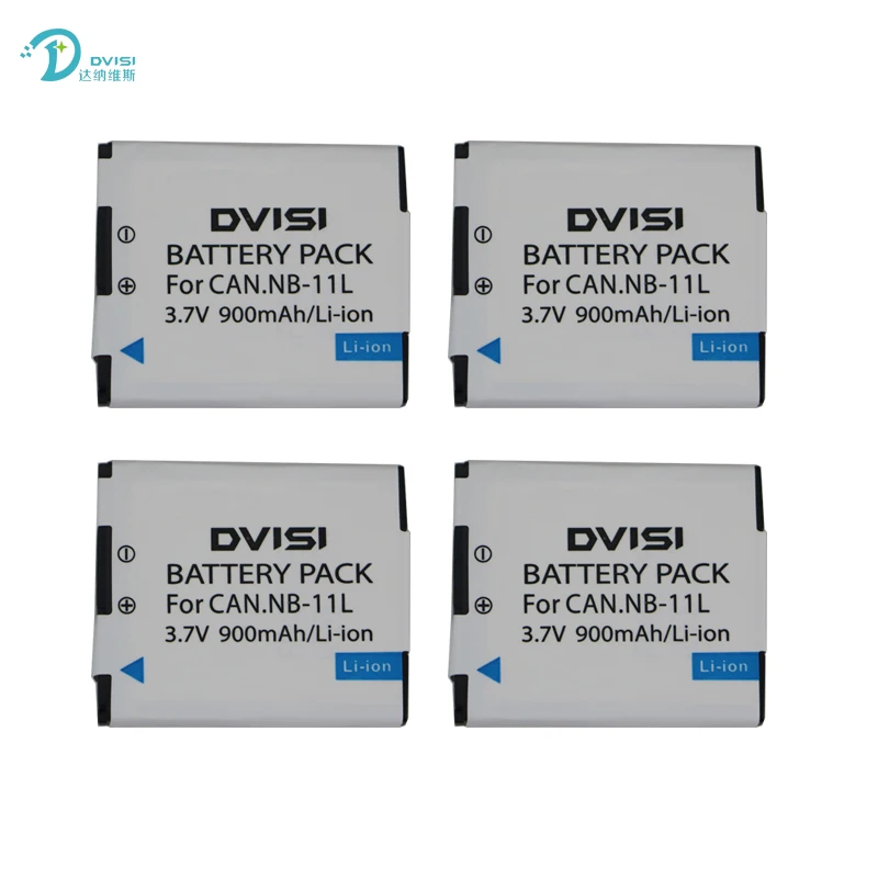 2 ks/veľa DVISI 3,7 V 900mAh NB-11L NB-11LH Batéria Pre Canon A2300 JE, A2400 JE, A2500, Atari 2600, A3400 JE, A3500 JE, ELPH 110 HS