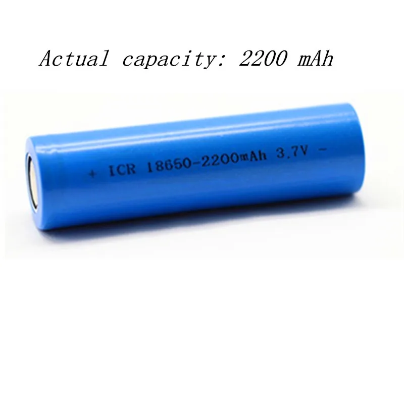 2 ks/veľa Nabíjateľná batéria 18650 batérie 2200 mah, 3,7 V Li-ion Skutočnou kapacitou 2200mah