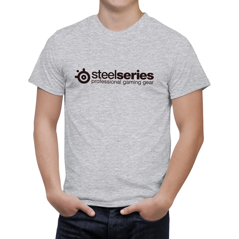2016 Lete Bavlna Vytlačené Steelseries T shirt Muži/Ženy Móda Bežné krátke rukávy Topy Pohode Tee Camisetas B138