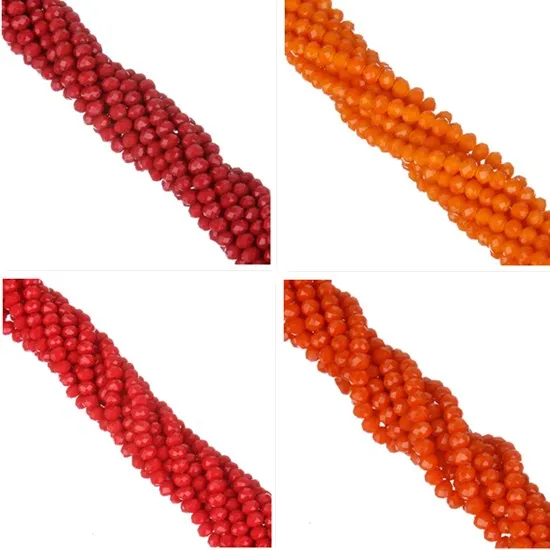 2016 Nový Príchod 145pcs 4 mm Candy Farby, Korálky, Rôzne Farebné Krištáľové Sklenené Korálky Pre DIY Náramok Šperky Robiť