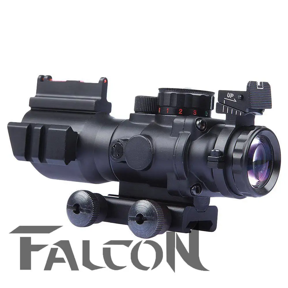2017 Nové 4x32 Acog Riflescope Reflex Optika Rozsah Taktický Pohľad Puška Airsoft Vonkajšie Pušku Puška vhodné Pre 20 mm Železničnej